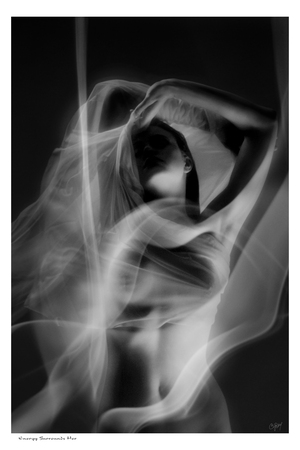 Energy Surrounds Her