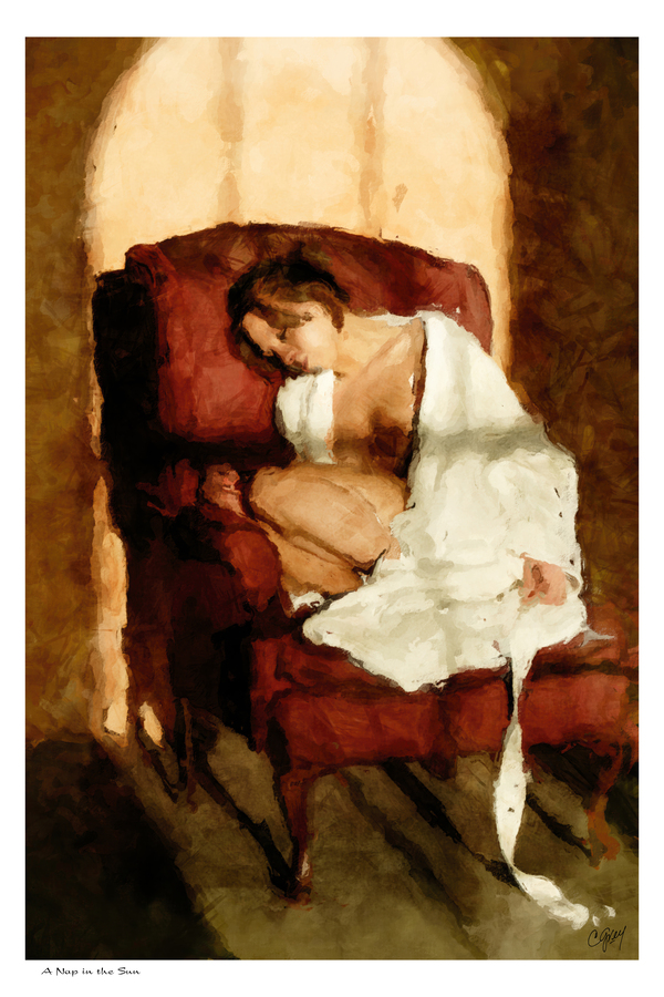 A Nap in the Sun Print