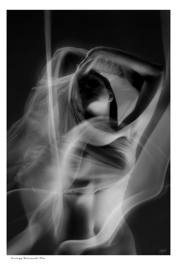 Energy Surrounds Her by Sexy Bedroom Art