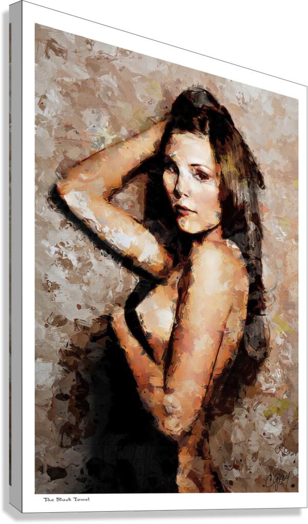 The Black Towel Canvas Print