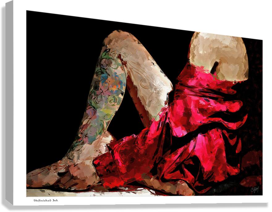 Unfinished Ink Canvas Print