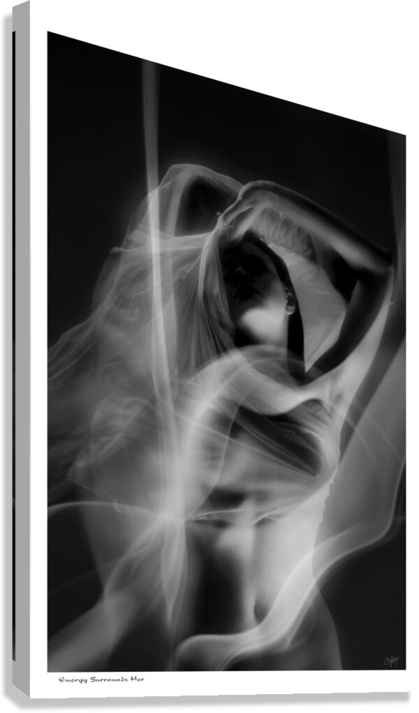 Energy Surrounds Her Canvas Print