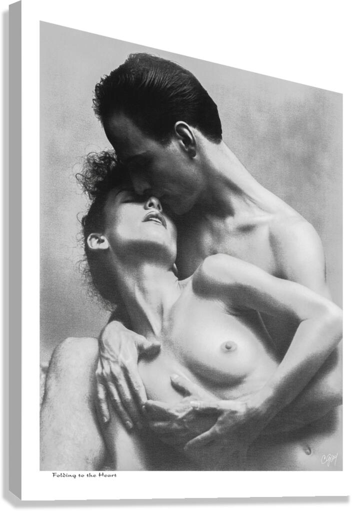 Folding to the Heart Canvas Print