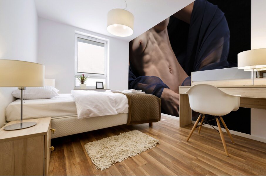 Blue Wrap Mural print