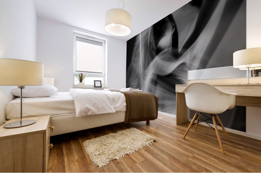 Energy Surrounds Her Mural print