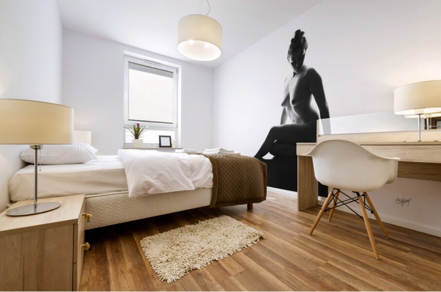 Pedestal Nude Number One Mural print