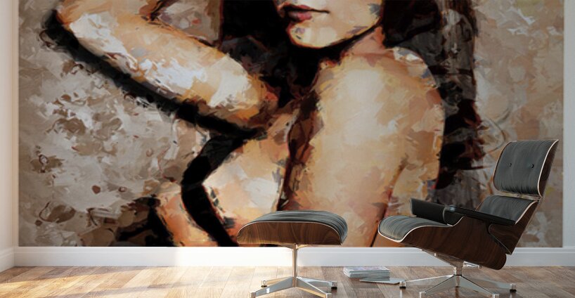 The Black Towel Wall Murals