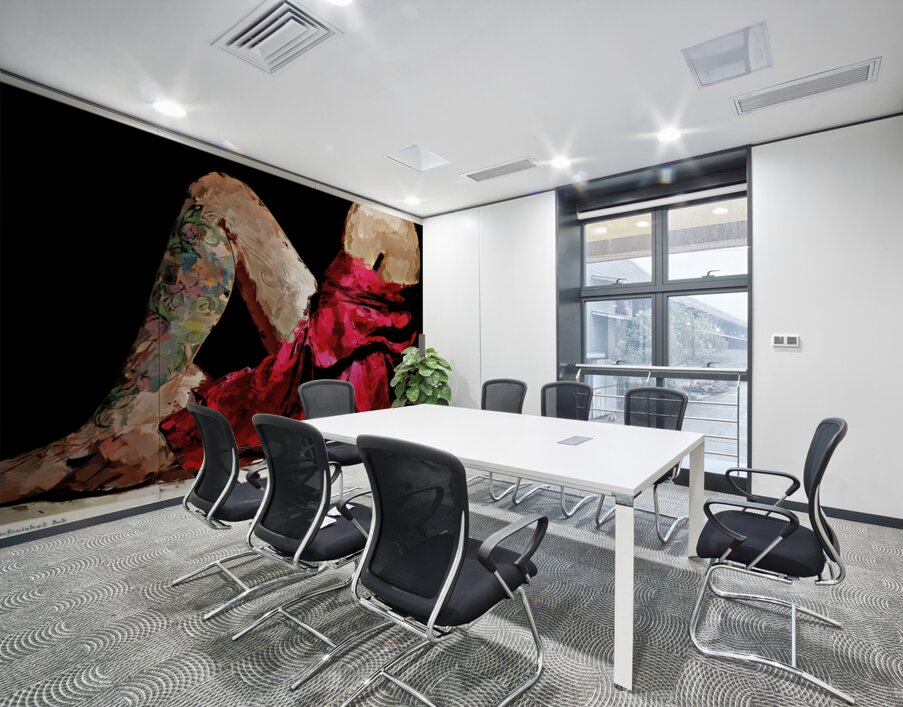 Unfinished Ink Wall Printing