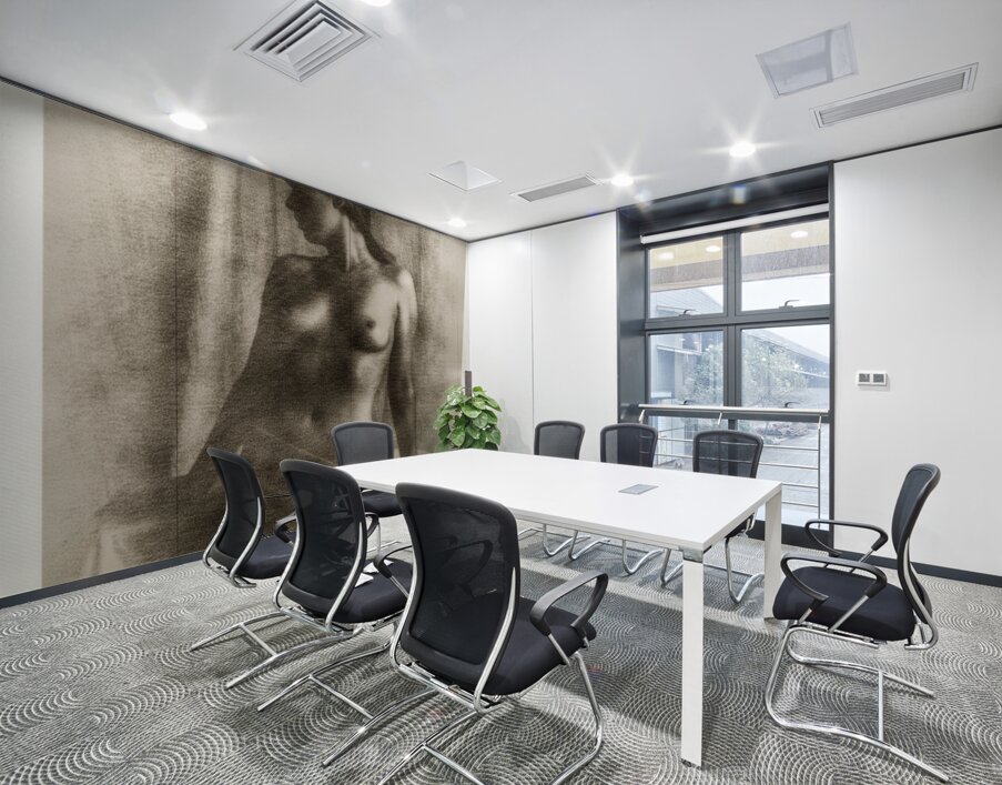 Shaded Figure Wall Printing