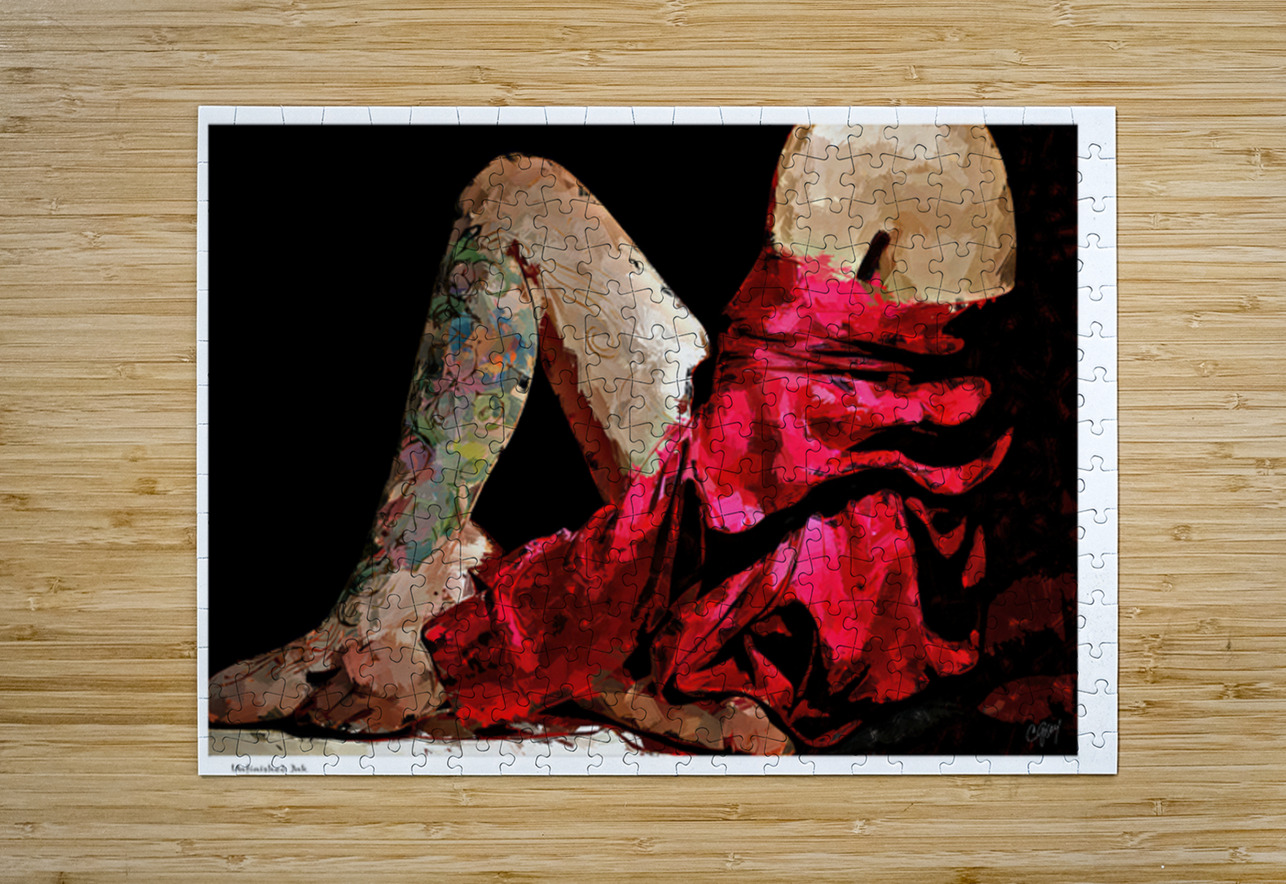 Unfinished Ink Sexy Bedroom Art Puzzle printing