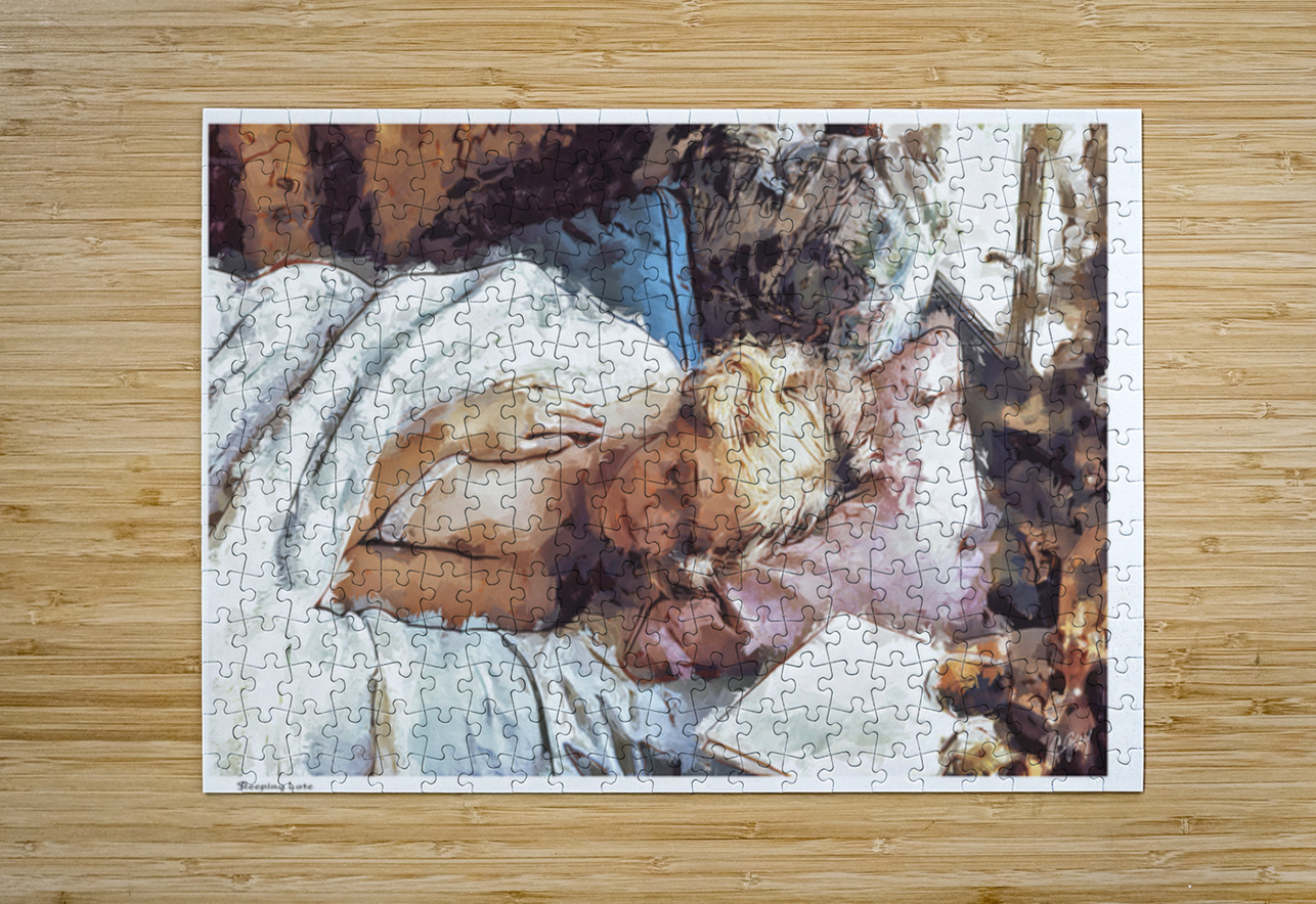 Sleeping Late Sexy Bedroom Art Puzzle printing
