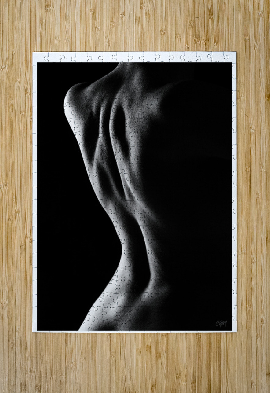 A Beautiful Back Sexy Bedroom Art Puzzle printing