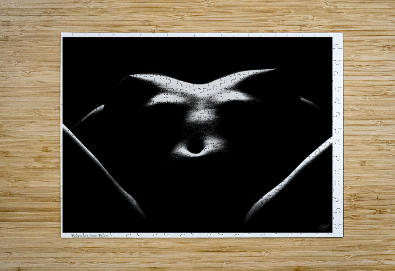 Bodyscape from Below Sexy Bedroom Art Puzzle printing