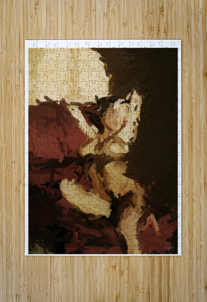 Warmth of a Summer Sun Sexy Bedroom Art Puzzle printing