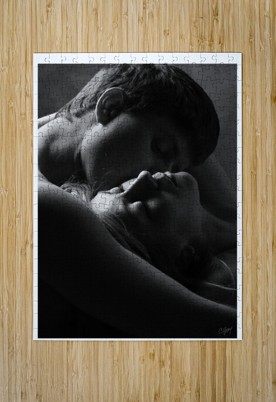 Sweet Embrace Sexy Bedroom Art Puzzle printing