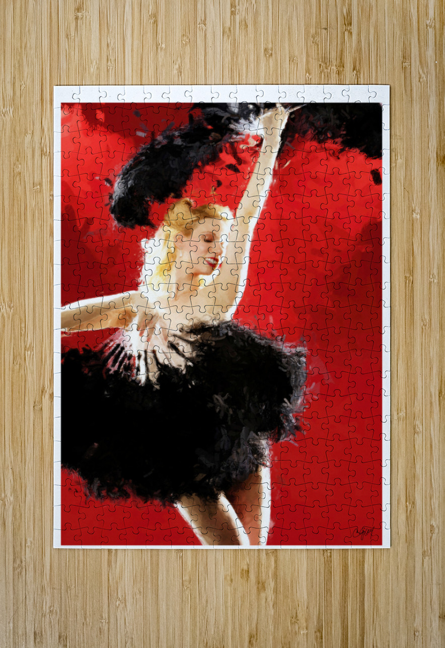 Lola Dances Left Sexy Bedroom Art Puzzle printing