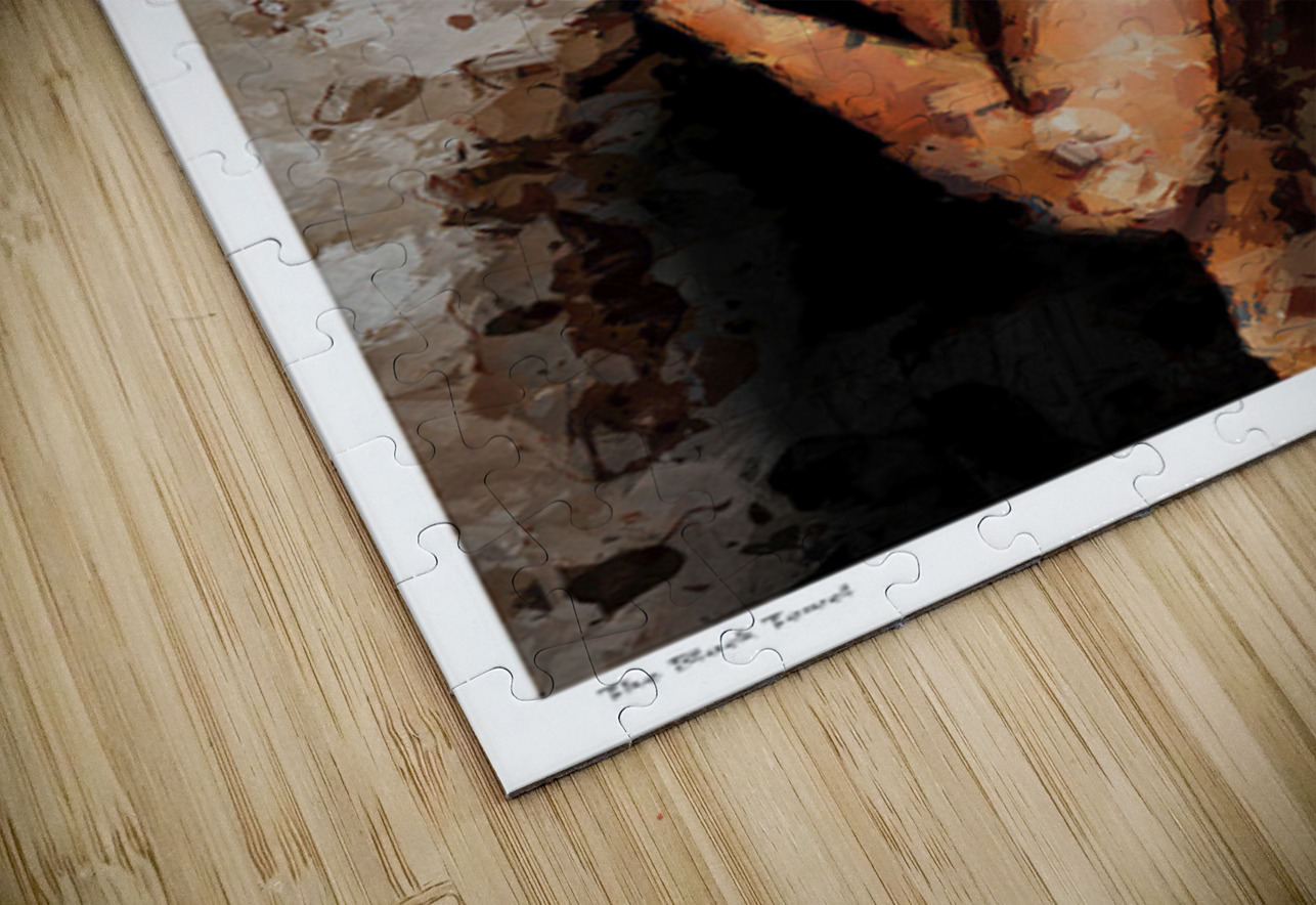 The Black Towel Sexy Bedroom Art Puzzle