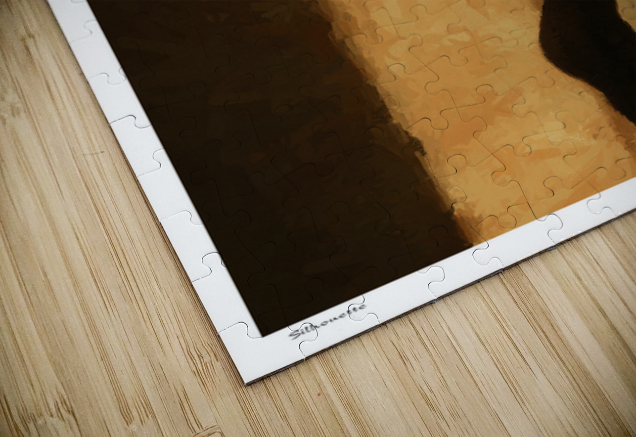 Silhouette Sexy Bedroom Art Puzzle